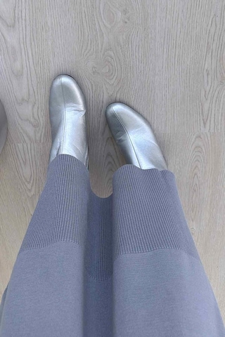 Merserize Elbise - Gri Gri