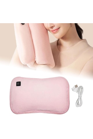 Dolıty Peluş Sıcak Su Torbası Yeniden Kullanılabilir Pembe Pembe