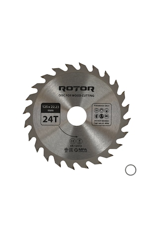 Ahşap Kesme Diski Rotor 125 22,23 24t