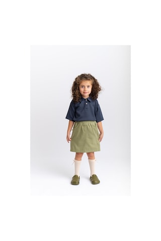Oliventhekid Gabardin Kız Çocuk Etek Yeşil Yeşil