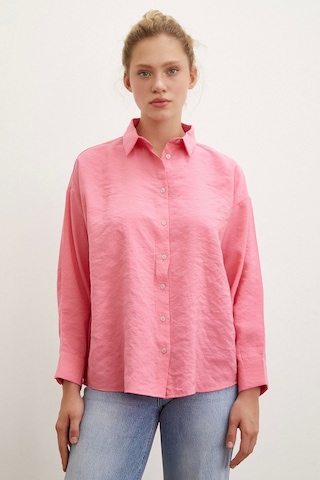 Never More Basic Modal Gömlek Pembe Pembe