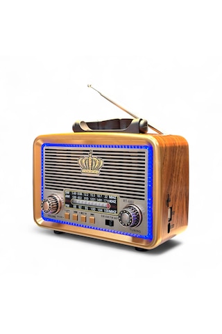 Rt-681 Nostalji Led Detay Radyo,ahşap Görünüm Nostaljik Radyo