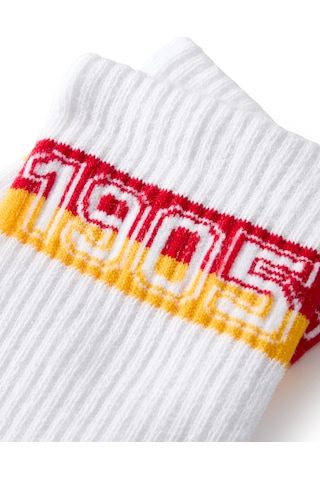 Gsstore Galatasaray Unisex Çorap K252282 Beyaz
