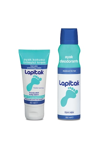 Lapitak Ayak Deodorantı 150 ML + Ayak Kokusu Önleyici Krem 60 ML