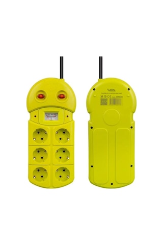 Vea Ve-970b 1.5 Metre 6'lı Akım Korumalı Grup Priz