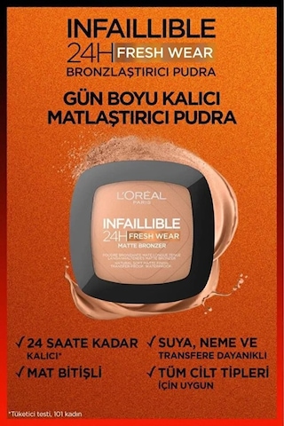 Pudra & Infaillible 24h Fresh Wear Bronzlaştırıcı No: 250 0