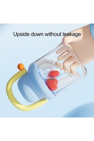 Meyve Salatası Saklama Kabı 18.6 Oz Bpa İçermeyen Sebze Hava Geçirmez Kaplar Sızdırmaz Meyve Mavi