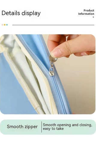 Geniş Ve Ferah Tasarımlı Pratik Öğrenci Kalemlik Kutusu MAvi