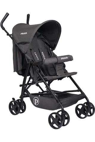 Prava Smart Tam Yatarlı Baston Bebek Arabası Füme