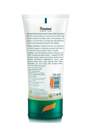 Sivilce Karşıtı Arındırıcı Yüz Temizleme Jeli 150 Ml Neem & Zerdeçal Normal Ve Yağlı Ciltler