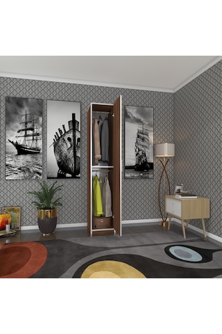 Kenzlife Gardırop Öğrenci Dolabı Tek Kapılı Günebakan Cvz 180 35 42 Cvz Gardolap Dolap Ofis