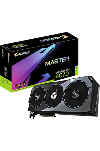 Gigabyte Rtx 4070 Tı Aorus Master Gv-n407taorus M-12gd 192 Bit Gddr6x 12 Gb Ekran Kartı