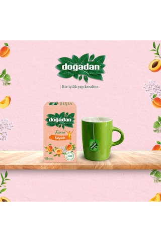 Doğadan Form Kayısılı Süzen Poşet Çay 20'li 50 G