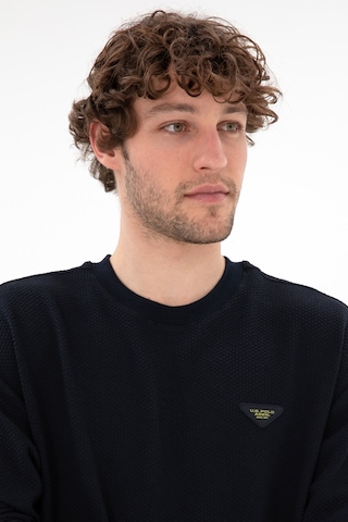 U.S. Polo Assn. Erkek Comfort Fit Bisiklet Yaka Lacivert Sweatshirt 50290777-VR033
