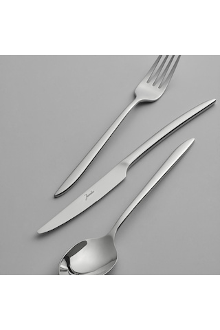 Jumbo 2600 84 Parça 12 Kişilik Çelik Çatal Kaşık Bıçak Takımı Çelik