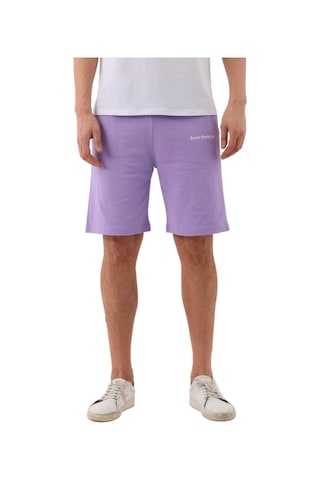 Penyebizden Erkek Regular Fit Normal Kesim %100 Pamuklu Şort-lila