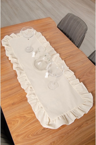 Keten Fırfırlı Runner 40 X 110 Cm - Ztrunner