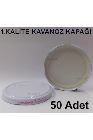 50 Adet Kaliteli Cam Konserve Kavanoz Kapağı 82Mm Kavanoz Için