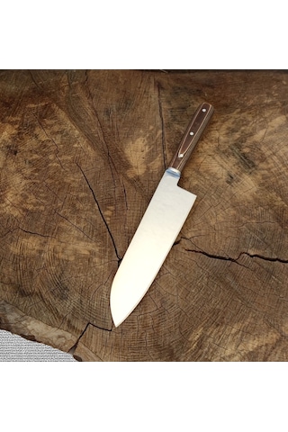 Santoku Şef bıçağı Profesyonel  Japon Santoku HGSANT95 Kahverengi