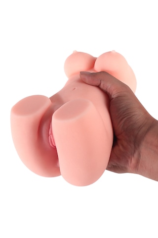Rabixy JLO Anal Vajinal 2 Girişli Titreşimli Gerçekçi Mastürbatör