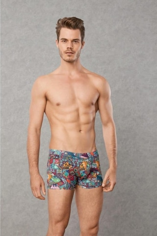 Doreanse 1807 Erkek Modal Çok Renkli Baskılı Boxer Çok Renkli