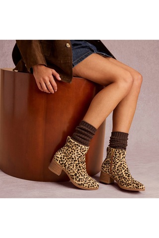 10023530 Brown Sugar Leopard Bot Kadın 10023530 10022792 Toms Delilah Heeled Boot