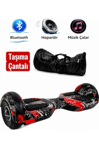 Elektrikli Kaykay Hoverboard 6.5 Inch Bluetooth Hoparlörlü Akıllı Denge - Rs-s5 Apato Grafiti