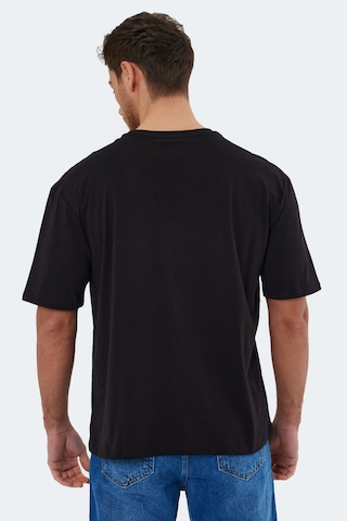 Slazenger Kaurı In Oversize Erkek Siyah Tişört Siyah