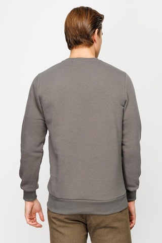 Igs İgs Erkek Koyu Gri Standart Bisiklet Yaka Sweatshirt Koyu Gri