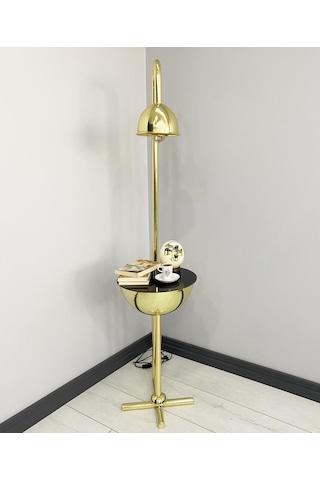 Karanfil Gold Tek Sehpalı Lambader