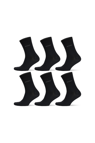 6 Çift Kutulu Bambu Premium Klasik Erkek Çorap