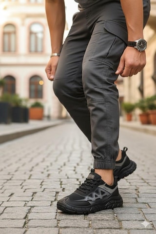 Pepita E097 Rahat Özel Tasarım Günlük Sneaker Erkek Spor Ayakkabı Siyah