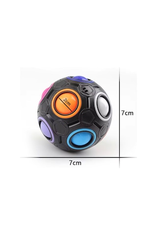 Siyah Gökkuşağı Bulmaca Topu ,speed Cupe Küp Zeka Küpü 3x3 Pastel Renkler Hız Küpü 2 Li Set Eğitici Zeka Oyunu
