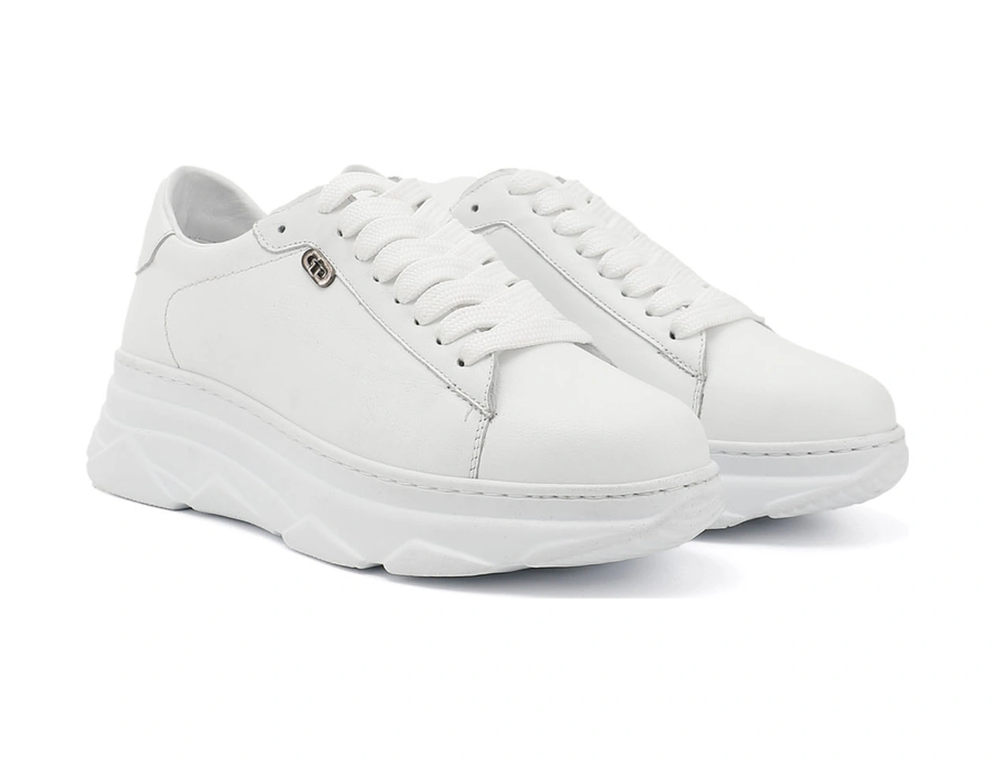 Gönderi(R) Gönderi R Kadın Beyaz Bağcıklı Dolgu Taban Hakiki Deri Sneaker Dyza13424166 Beyaz