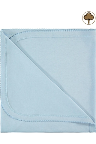 Civil Baby Organik Tek Kat Battaniye 95X85 Cm Mavi 32330R025Ss1-1 Mavi