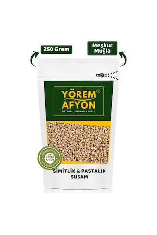 Muğla Gökova Yöresinden Yerli Mahsul Kavrulmuş Simitlik, Pastalık Susam Sesamum İndicum 250gr.