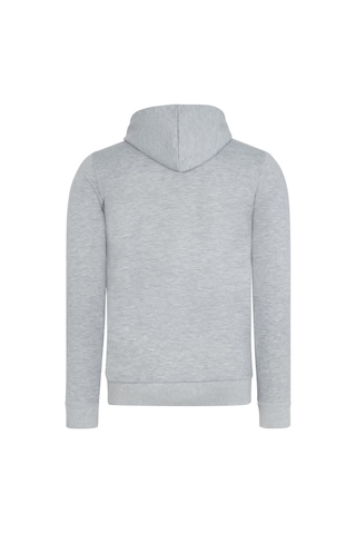 V4011 Dewberry Erkek Kapşonlu Sweatshırt-gri Gri