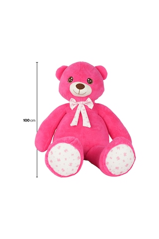 100 Cm Love Bam Fuşya Ayı Çok Renkli