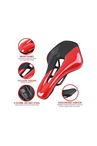 Xindoker Bisiklet Lastiği: Ultra Hafif, Konforlu, Havalandırmalı, Su Geçirmez, Dayanıklı Pu Malzeme, Şok Emici - Beyaz Dağ Ve Yol Bisikletleri İçin Beyaz