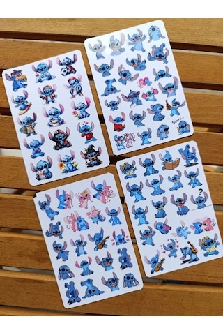 Stich Sticker Etiket Seti 4 Sayfa A6 Boy
