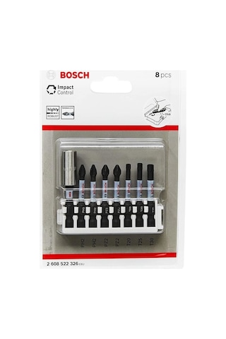 Bosch Uyumlu 2.608.522.326 Impact Vidalama Ucu 50 Mm 8li Set Yüksek Dayanıklılık Ve Kontrol