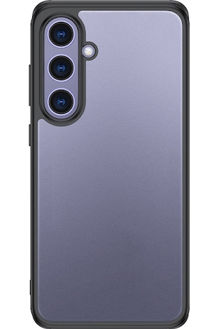 Galaxy S25 Kılıf Kamera Korumalı Şeffaf Arka Yüzey Zore New Roll Kapak Siyah