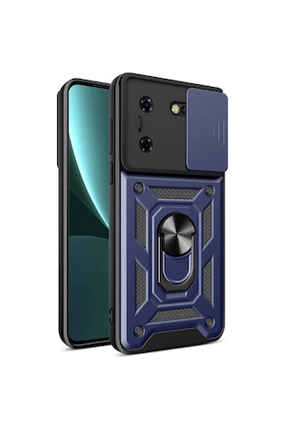 Tecno Pova 5 Kılıf Manyetik Standlı Kamera Korumalı Yüzüklü Zırh Tank Kılıf Koruyucu Kapak
