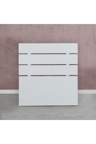 Pasifichome Huga Tek Kişilik Beyaz Yatak Başlık 90 Cm / 90 Cm Baza Başlık