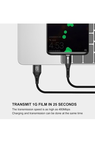 Moly Sg 3a Usb C Hızlı Şarj Kablosu Samsung S10 S9 Uyumlu Veri Transferi