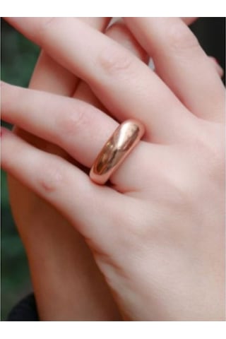 925 Ayar Rose Gold Ayarlanabilir Kadın Gümüş Yüzük
