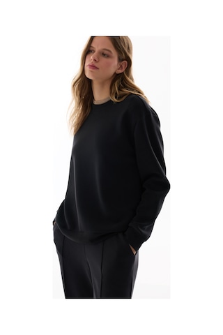 Penti Siyah Bisiklet Yaka Oversize Modal Sweatshirt