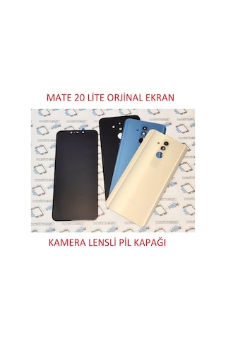 Tkgz - Mate 20 Lite Lcd Ekran Dokunmatik + Pil Kapağı (506653612) Altın