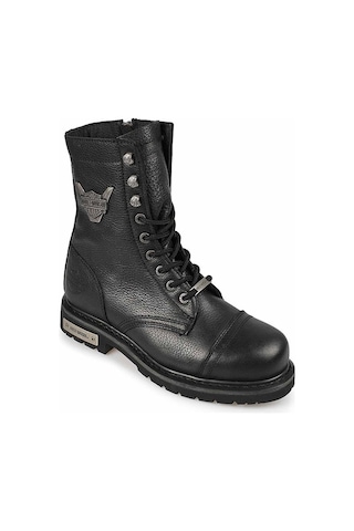 Harley Davidson COLMAR Unisex BLACK - BASKILI DERİ Bot