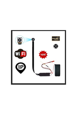 Düğme Kamera Mikro Uzaktan İzlenebilir 1080p Hd Wıfı Kamera